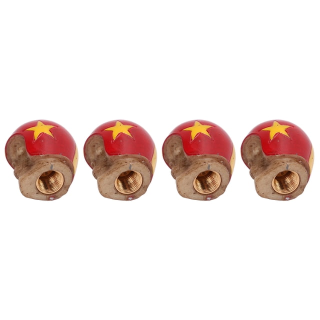 Tapas de Válvula de Neumático ANGGREK 4 Piezas Forma de Calavera