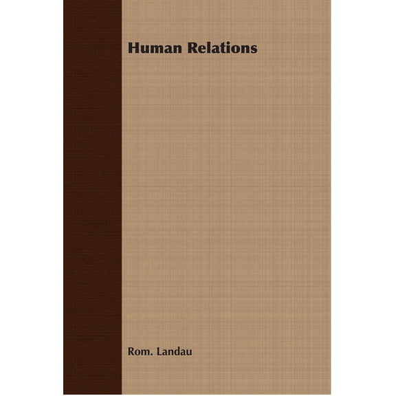 Human Relations, (Paperback)