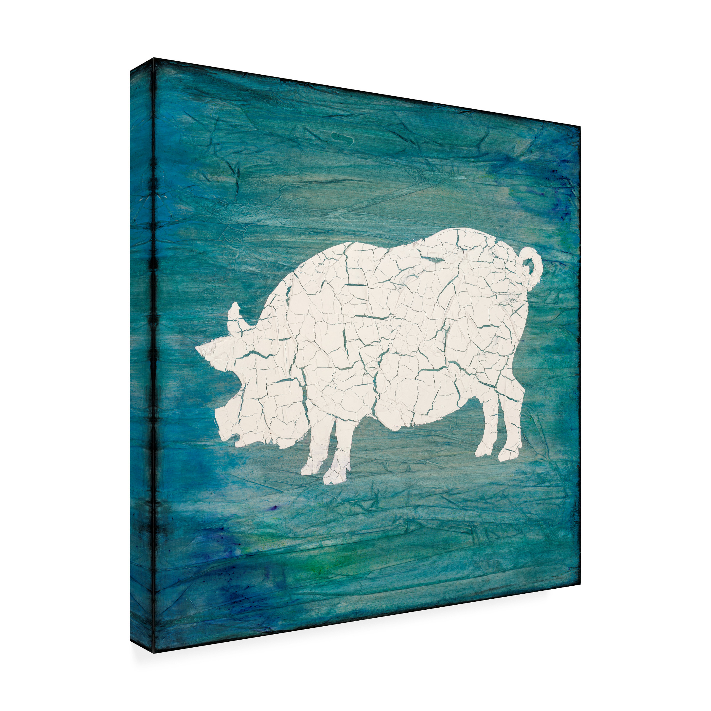 LightBoxJournal 'Farm Pig' Canvas Art
