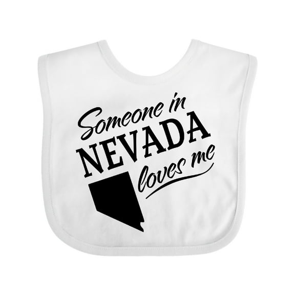 Inktastic Someone in Nevada Loves Me Boys or Girls Baby Bib