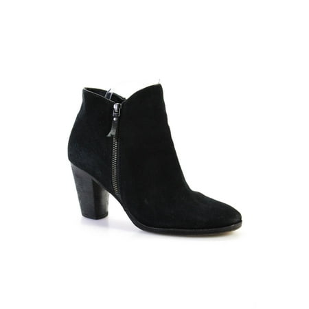 

Pre-owned|Cole Haan Womens Suede Heeled Ankle Booties Black Size 8