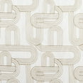 thumbnail image 6 of No. 918 Kaz Embroidered Retro Curves Sheer Curtain Panel, 1-Piece Rod Pocket Indoor Window Panel, 50”x63", Champagne, 6 of 7