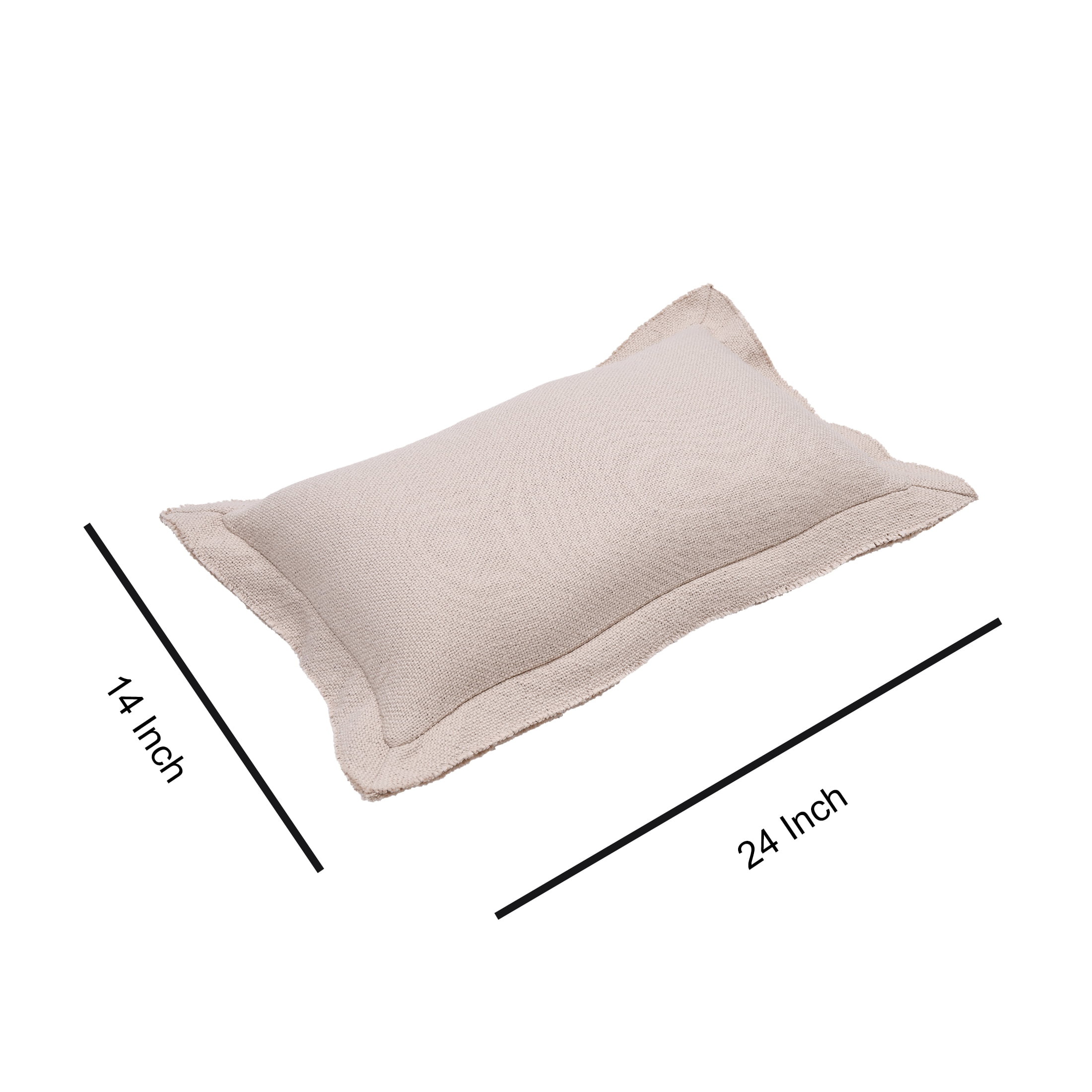 Better Homes & Gardens 14x24 Blake Bi-Flange Throw Pillow Cover, Latte Swirl