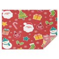 thumbnail image 1 of Merry Christmas Tablecloth Waterproof Spillproof Tablecolths Table Covers Colorful Balls Pine Trees Snowflake Table Cover for Party Picnic Dinner Decor Rectangle,60x84inches, 1 of 5