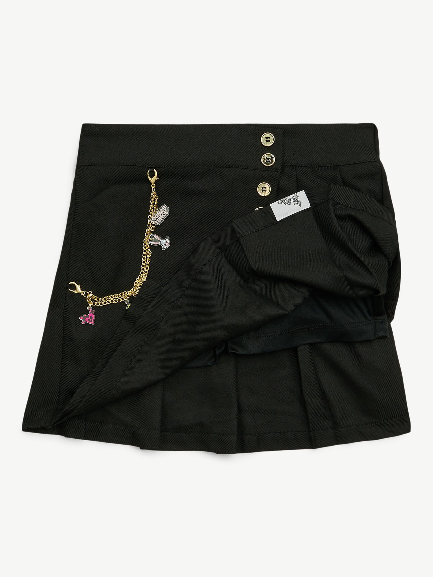 Justice Girls Collab Asymm Pleated Skirt, Sizes XS - XLP