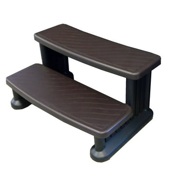 Spa Pure Hot Tub Spa Step 100 Series Espresso Outdoor Spa Accessory, 1 Pack, 6 x 16 x 16 Inches