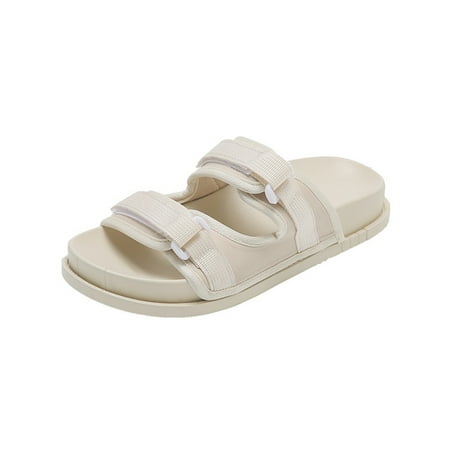 

Lightweight Thick Sole Sandals Non-slipped and Wear Resistant Suitable for Indoor Outdoor Black 39-40