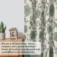 thumbnail image 6 of DriftAway Linen Floral Paisley Loden Green Blackout Curtains for Living Room Bedroom 72 Inch Length 2 Panels Lined Back Tab Rod Pocket Window Drapes Thermal Farmhouse Country Jacobean Curtains, 6 of 8