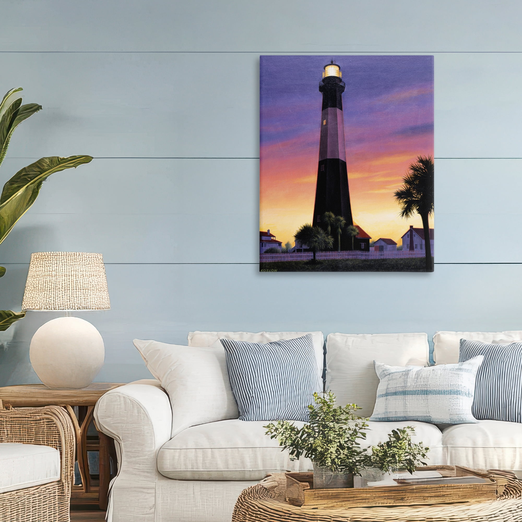 Georgia Tybee Island Lighthouse Canvas Wall Art, design by Wind River Studios