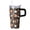Black, variant on 20oz Full Print Thanksgiving Stainless Steel Mug, Portable Tumbler With Handle And Straw For Outdoor Activities