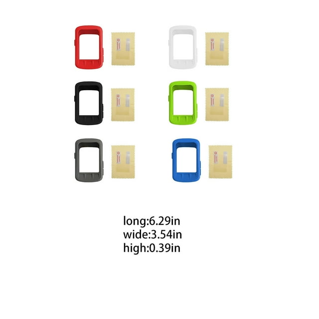 Langgg Bike Computer Protective Case with High-definition Film Multi-colors Compact Stopwatch Cover Accessories Screen Protector Gray 1Set