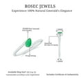 thumbnail image 6 of Rosec Jewels Pear Shaped Emerald Promise Ring for Women with Diamond - AAA Grade, 925 Sterling Silver, US 4.00, 6 of 7