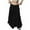 Black, variant on Women’s Long Tiered Maxi Skirt with Elastic Waist Lightweight Flowing Fabric Boho Style Casual Wear for Everyday Use Brown M