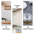 thumbnail image 2 of EIMELI 10 Pcs Spagettini Pasta Container Takeaways Bowl Packing Box Aluminum Foil Round, 2 of 6