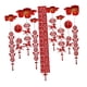 thumbnail image 1 of Adorno colgante rojo del año lunar, carácter chino Fu, decoración de techo de fieltro para Estilo B, 1 of 6