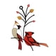thumbnail image 1 of Matsuzay Adorno manchado único y artístico, pájaros para morada, adorno manchado de pájaro cardenal de estilo único Decoración del hogar A, 1 of 6
