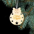 thumbnail image 1 of 10pcs Colgante árbol de Navidad Tema de Noche Silenciosa Estrella DIY Placas Colco Etiquetas de madera de la Navidad, 1 of 8
