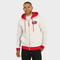 thumbnail image 4 of Men's Darius Rucker Collection by Fanatics Cream San Francisco 49ers Distressed Graphics Full-Zip Hoodie, 4 of 6