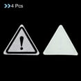 thumbnail image 3 of Uxcell Reflective Stickers, 4 Pack 3.94 x 3.94 Inch Adhesive Night Triangle Safety Tape Reflector, Silver Tone, 3 of 5