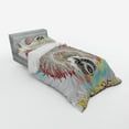 thumbnail image 3 of Ambesonne Tribal Bedding Set 4 Pcs, Prehistoric Feathers Ethnic, Queen, Multicolor, 3 of 3