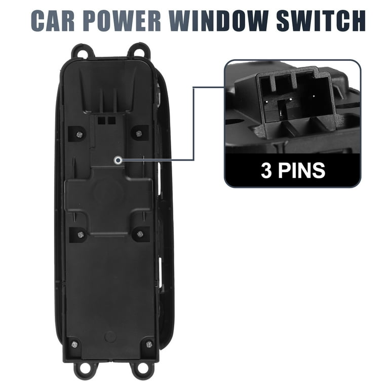 Unique Bargains Power Window Switch Front Driver Side, Black