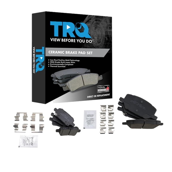TRQ Brake Pads Ceramic Fits 2020 Chevrolet Equinox GMC Terrain