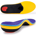 thumbnail image 2 of BDUN Heavy Duty Support Pain Relief Orthotics - 220+ lbs Plantar Fasciitis High Arch Support Insoles for Men Women, Flat Feet Orthotic Insert, Work Boot Shoe Insole, Absorb Shock with Every Step, 2 of 8