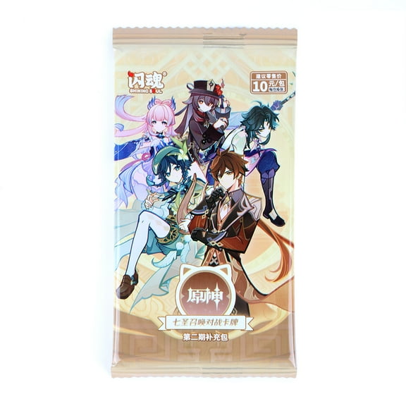 A Pack of Shiningsoul Genshin Impact Card Blind Box Second Round - Brand New Anime Game Cards