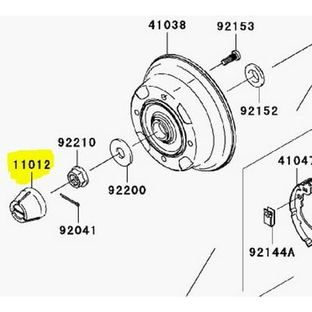 - Kawasaki OEM Factory Wheel Cap Mule Teryx 11012-1969