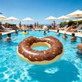 thumbnail image 5 of RBCKVXZ【Inflatable Donut Swim Float】 Thick Pool Water Tube with Bites Design, Fun Swim Ring, Lake Beach Outdoor Summer Floating Gear, 5 of 7