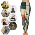 thumbnail image 5 of Bohemian Color High Waisted Leggings for Women No See Through Tummy Control Buttery Soft Yoga Pants for Workout Athletic Running, 5 of 6