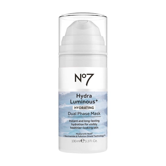 No7 HydraLuminous  Hydrating Dual Phase Face Mask, 3.3 fl oz
