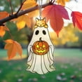 thumbnail image 4 of Dserfhy Cute Ghost Sun Catcher Ornament with Lanyard Easy to Hang Stained Glass Suncatcher Gothic Window Hanging Decoration, 4 of 8