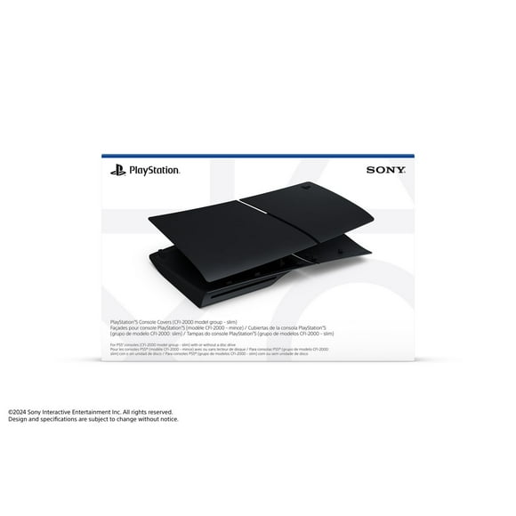 PlayStation®5 Console Covers (model group - slim) – Midnight Black