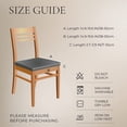 thumbnail image 4 of Juego de 6 fundas impermeables para asiento de silla de comedor en beige, 4 of 8