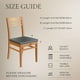 thumbnail image 4 of Juego de 6 fundas impermeables para asiento de silla de comedor en beige, 4 of 8