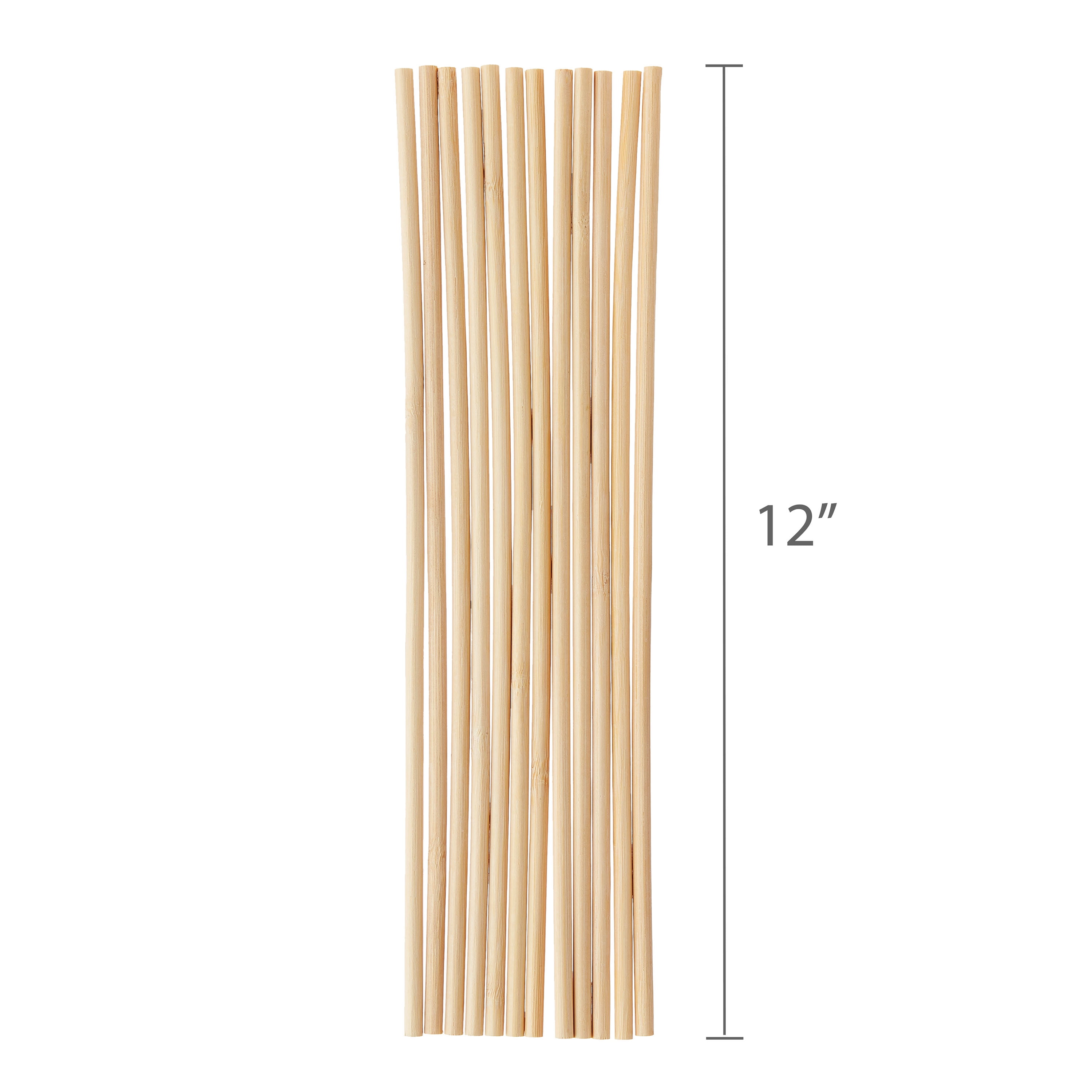 (2 pack) Bamboo Craft Dowel Rods, 12", 12 Pieces, by Way To Celebrate
