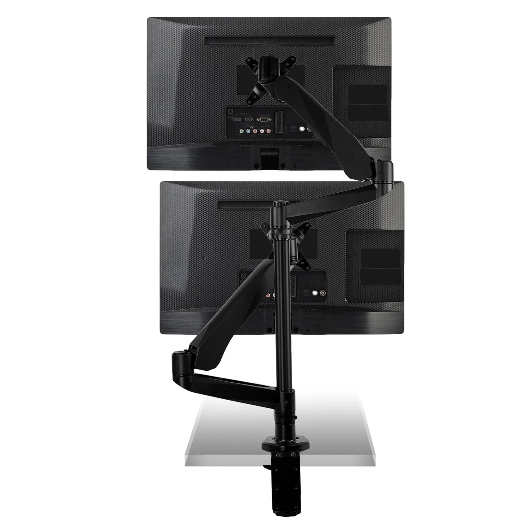 Mount-It! Extra Tall Dual Monitor Desk Mount | Fits 13"-32" Computer Screens | TAA Compliant