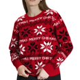 thumbnail image 1 of Zhanying Tenues pour Femmes Col Rond Chandail en Molleton de Noël Laid pour Fête de Bureau, 1 of 7
