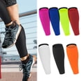 thumbnail image 3 of Yimiti une Paire Sport Compression Manchons de Mollet Chaussettes de Compression Sans Pieds Course Cyclisme, Rouge G, 3 of 9