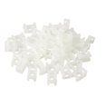 thumbnail image 1 of Uxcell Hogar 100Pcs Montaje de correa de cable tipo silla de 9mm Blanco, 1 of 5