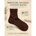 thumbnail image 4 of Comfello Circulatory Diabetic Ankle Socks for Men & Women – 6-Pack – Non-Binding, Extra Wide Moisture Wicking Cotton Socks, 4 of 7