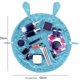 thumbnail image 3 of Drawstring Makeup Bag Lazy Travel Cosmetic Bag Makeup Pouch Storage Organizer with Cute Rabbit Ear for Women and Girl (Light Blue), 3 of 4