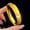 Sparkling Wide Cat Eye Bracelet [Size 56], variant on Shajin Flashing Wide Face Cat's Eye Bracelet with Glossy Flowing Wave Pattern and Plain Ring Design 1PCS