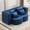 Blue, variant on Queen Size Foldable Sofa Bed, Plush Futon Convertible Sleeper with High-Density Foam, Folding Floor Couch for Living Room Guest Room, Blue