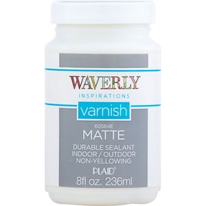 Waverly Inspirations Matte Chalk Paint Varnish, Clear, 8 oz
