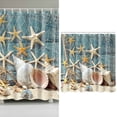 thumbnail image 3 of Polyester Waterproof Mildew Resistant Printed Shower Curtain Set Free Plastic Hooks Included, 3 of 4