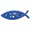 Blue, variant on Jesus Fish Car Emblem Sticker - Metal Christian Ichthys Badge for Car Truck SUV