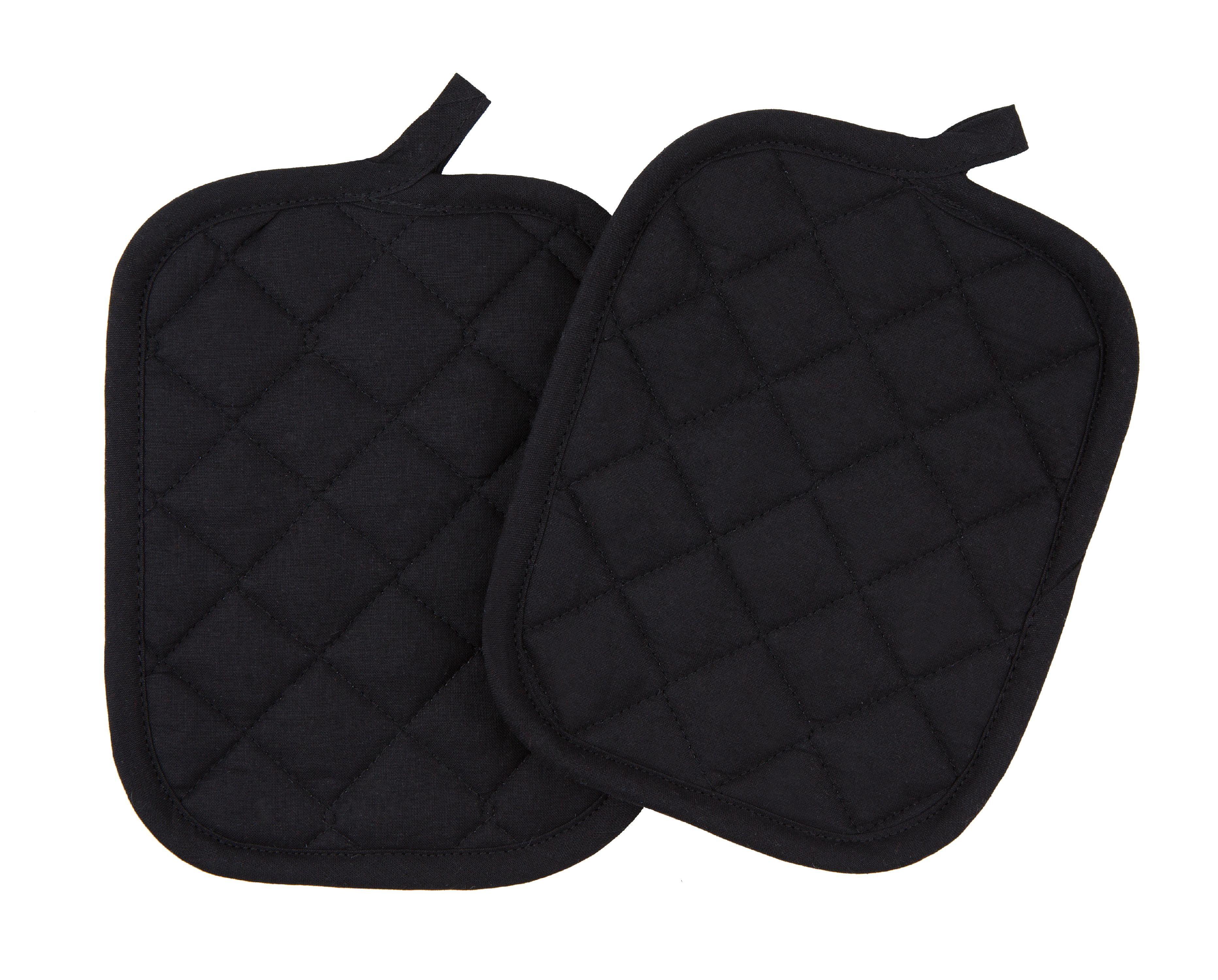 New KitchenAid Black Set of 7 Oven Mitts, Pot Holders and Towels