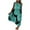 Green, variant on Enjoytime Summer Vacation Dresses for Women Plus Size Boho Floral Print Crewneck Sleeveless Summer Midi Dress Pleated Oversized Women Hawaiian Sundress